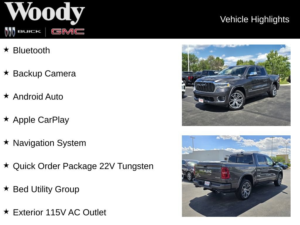 Used 2026 RAM 1500 Tungsten w/ Bed Utility Group AWD/4WD image 3