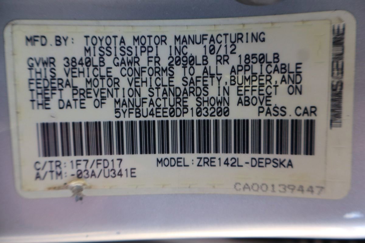 Used 2013 Toyota Corolla S w/ Premium Pkg image 46