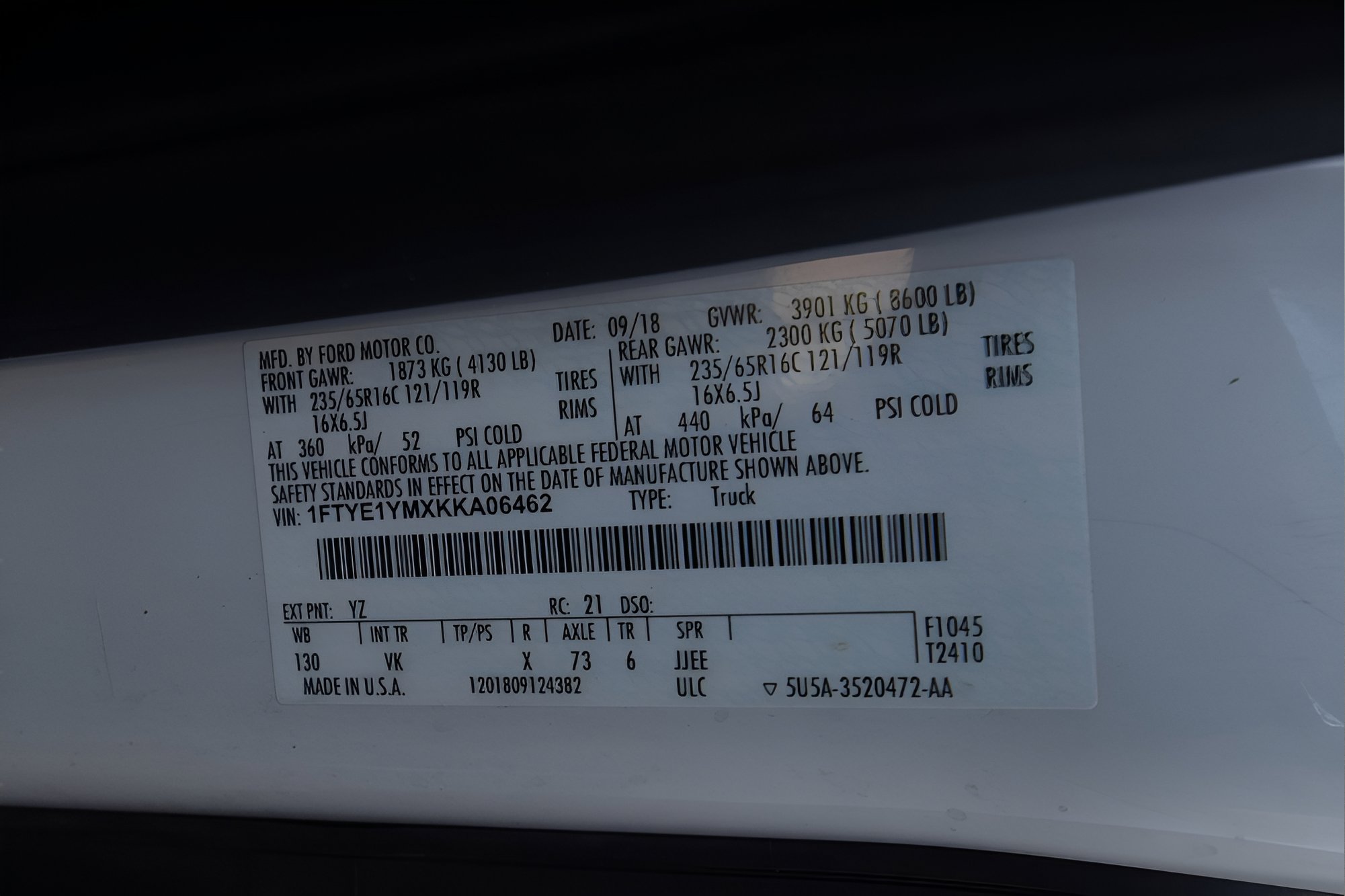 Used 2019 Ford Transit 150 130 Low Roof image 18