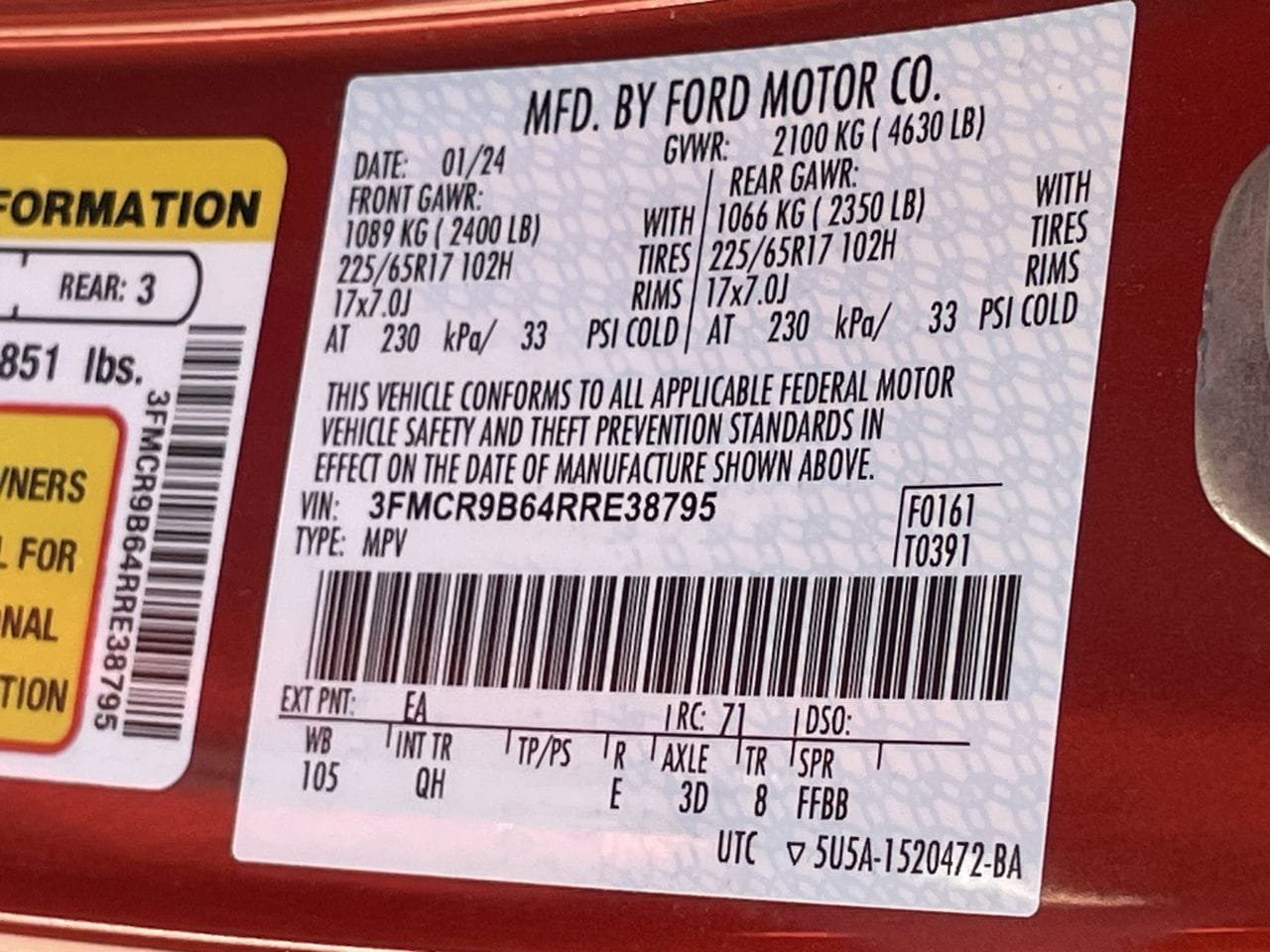 Used 2024 Ford Bronco Sport Big Bend AWD/4WD image 30