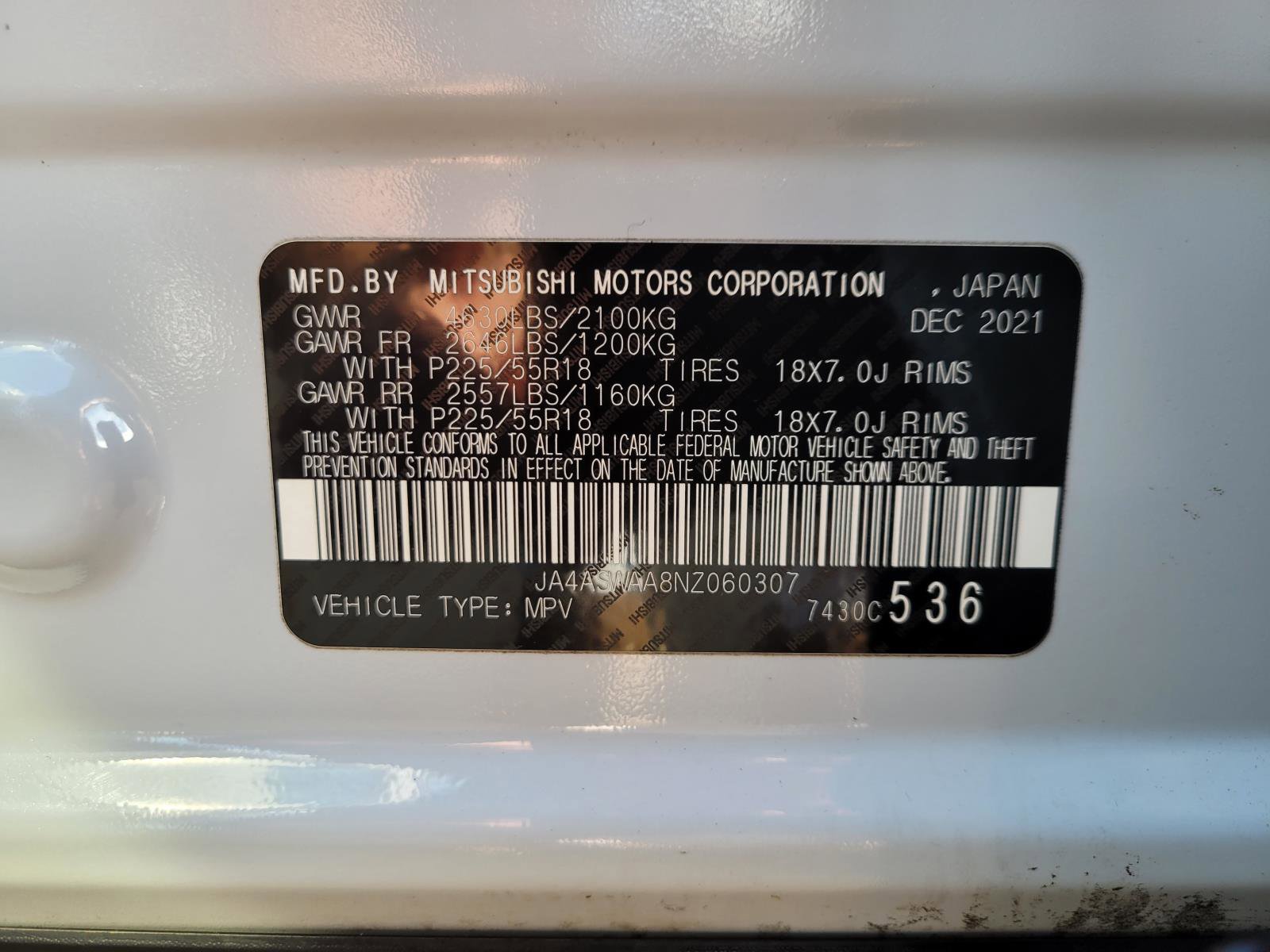 Used 2022 Mitsubishi Eclipse Cross SE image 48