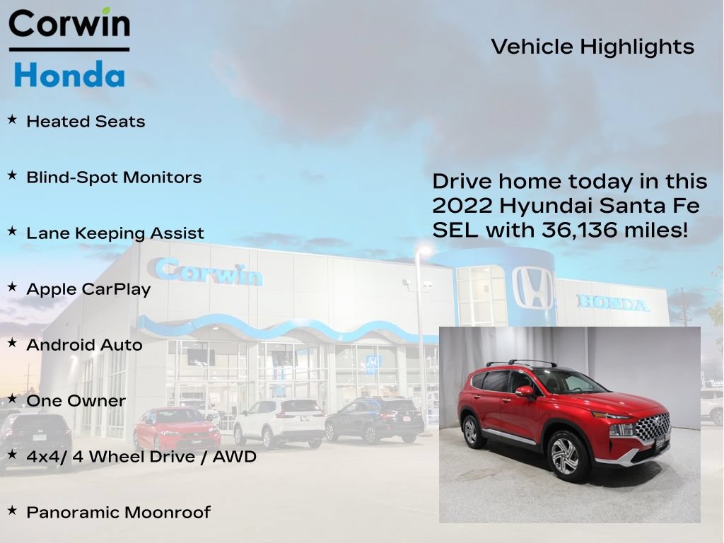 Used 2022 Hyundai Santa Fe SEL w/ Convenience + Premium Package AWD/4WD image 7
