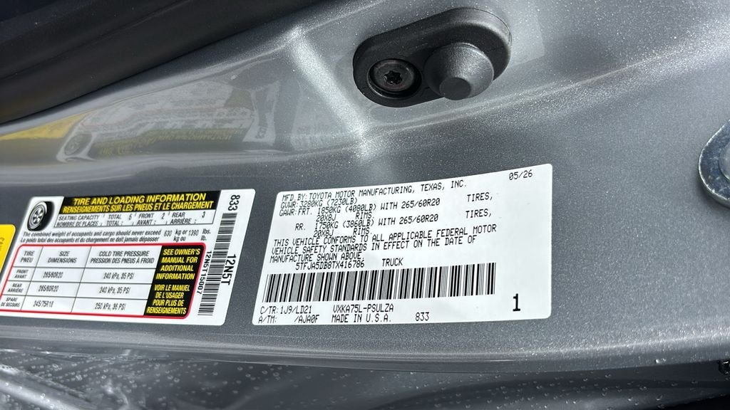 New 2026 Toyota Tundra Limited AWD/4WD image 38