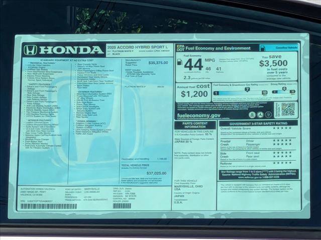 New 2025 Honda Accord Sport image 18