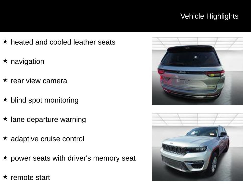 Used 2023 Jeep Grand Cherokee Limited w/ Luxury Tech Group II AWD/4WD image 10