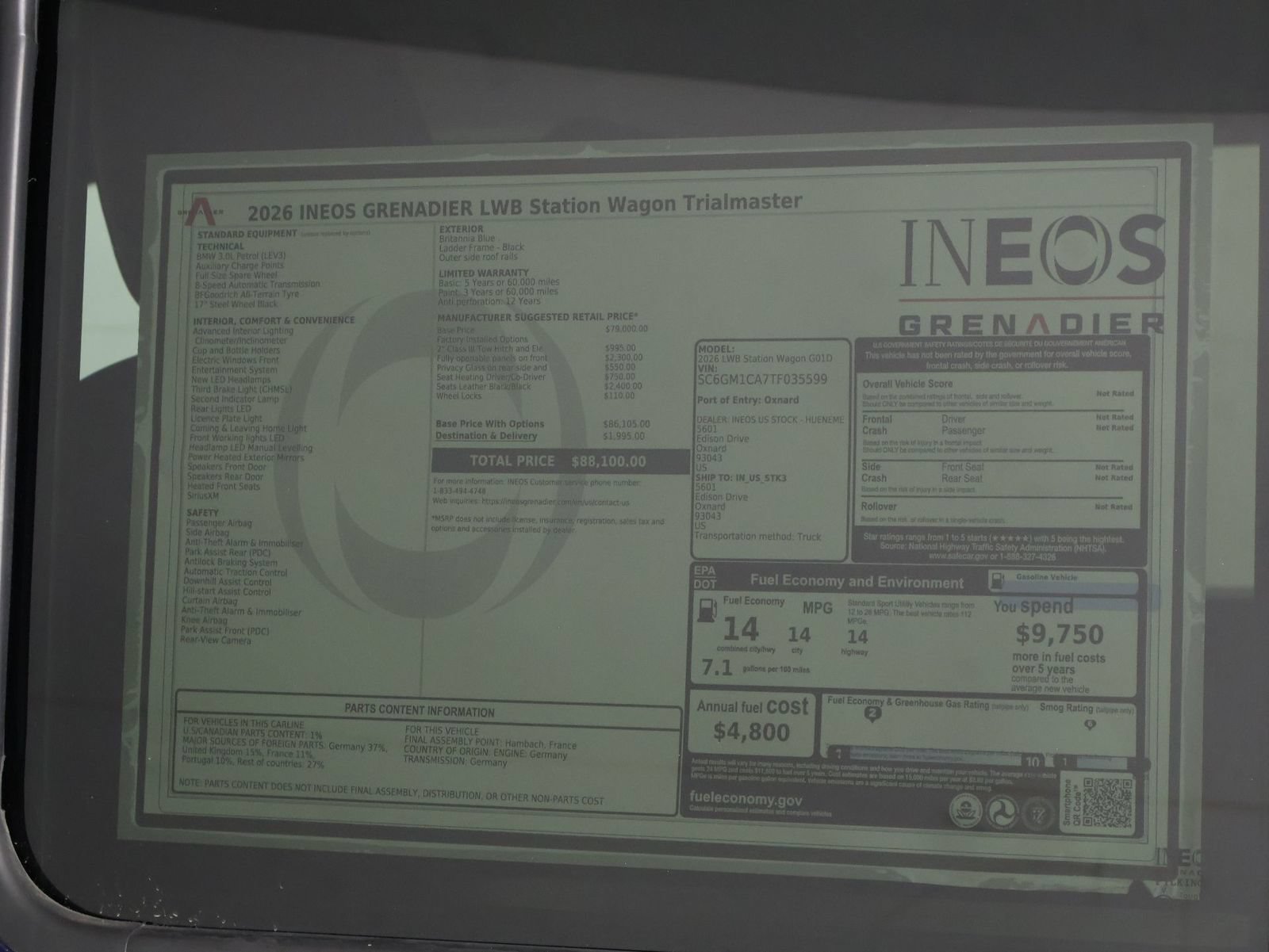 New 2026 INEOS Grenadier Station Wagon AWD/4WD image 22