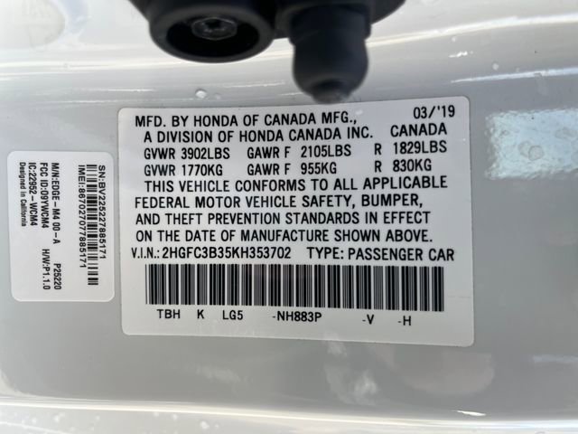 Used 2019 Honda Civic EX image 21