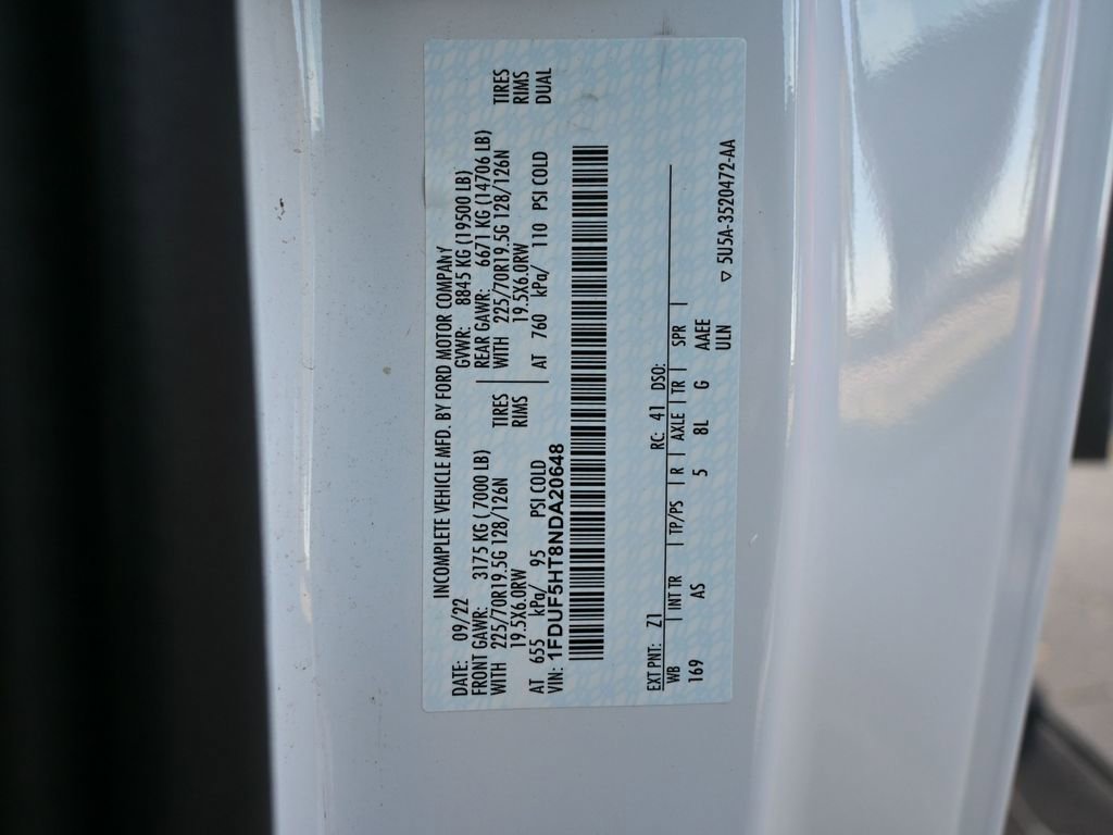 Used 2022 Ford F550 4x4 Regular Cab Super Duty image 62