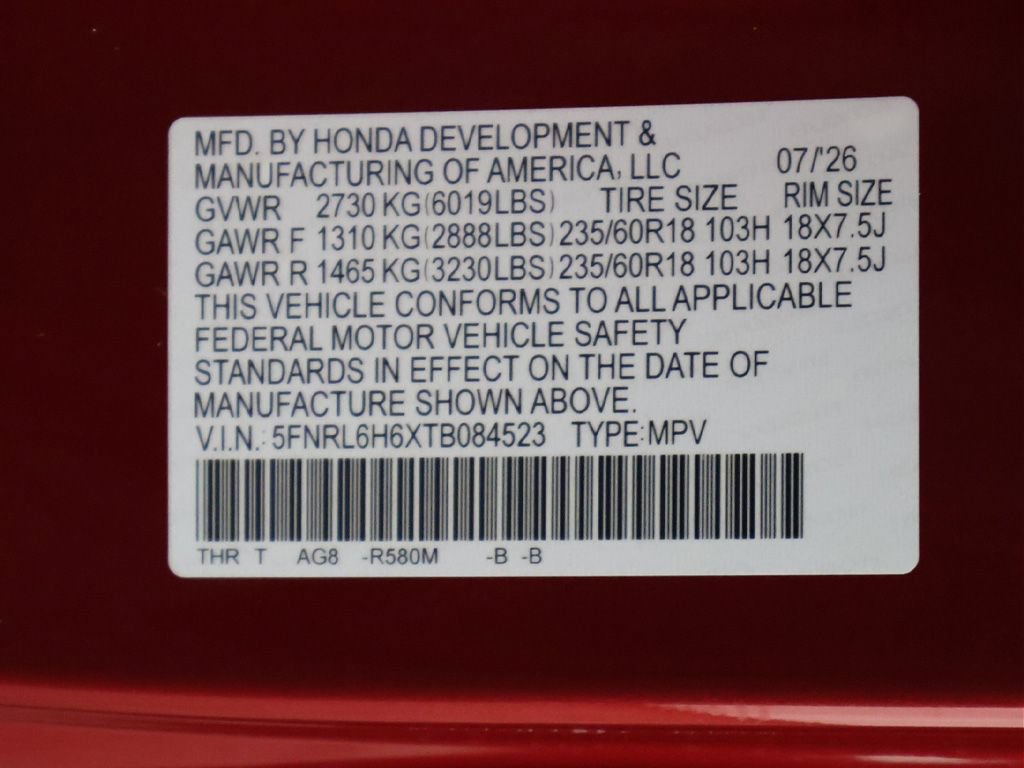New 2026 Honda Odyssey EX-L image 26