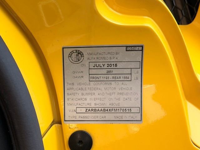 Used 2015 Alfa Romeo 4C Spider w/ Convenience Group image 16