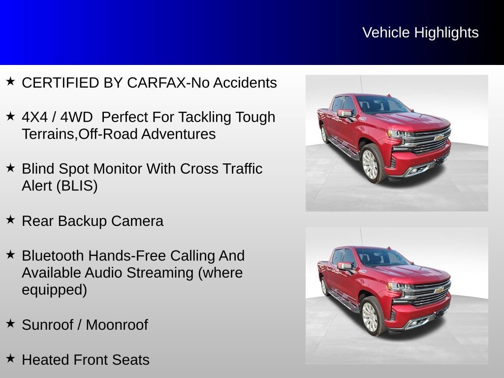 Used 2019 Chevrolet Silverado 1500 High Country AWD/4WD image 4