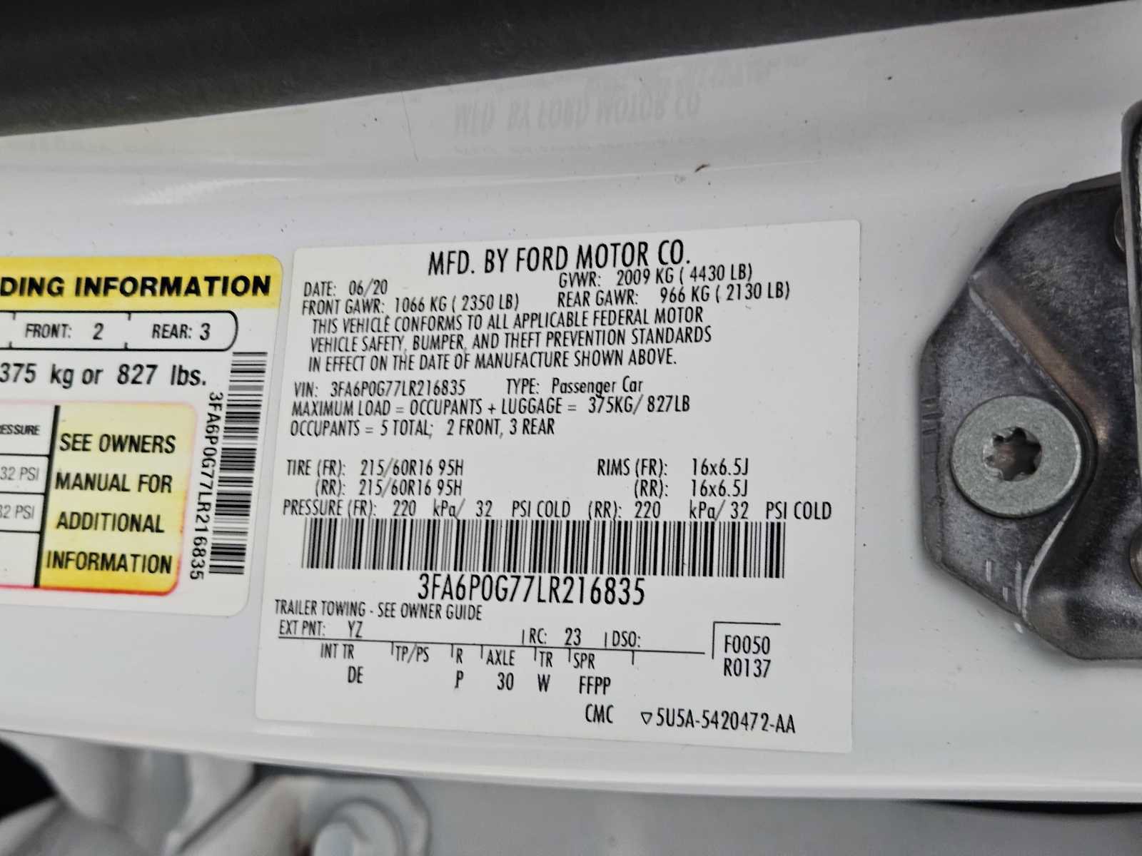 Used 2020 Ford Fusion S image 30