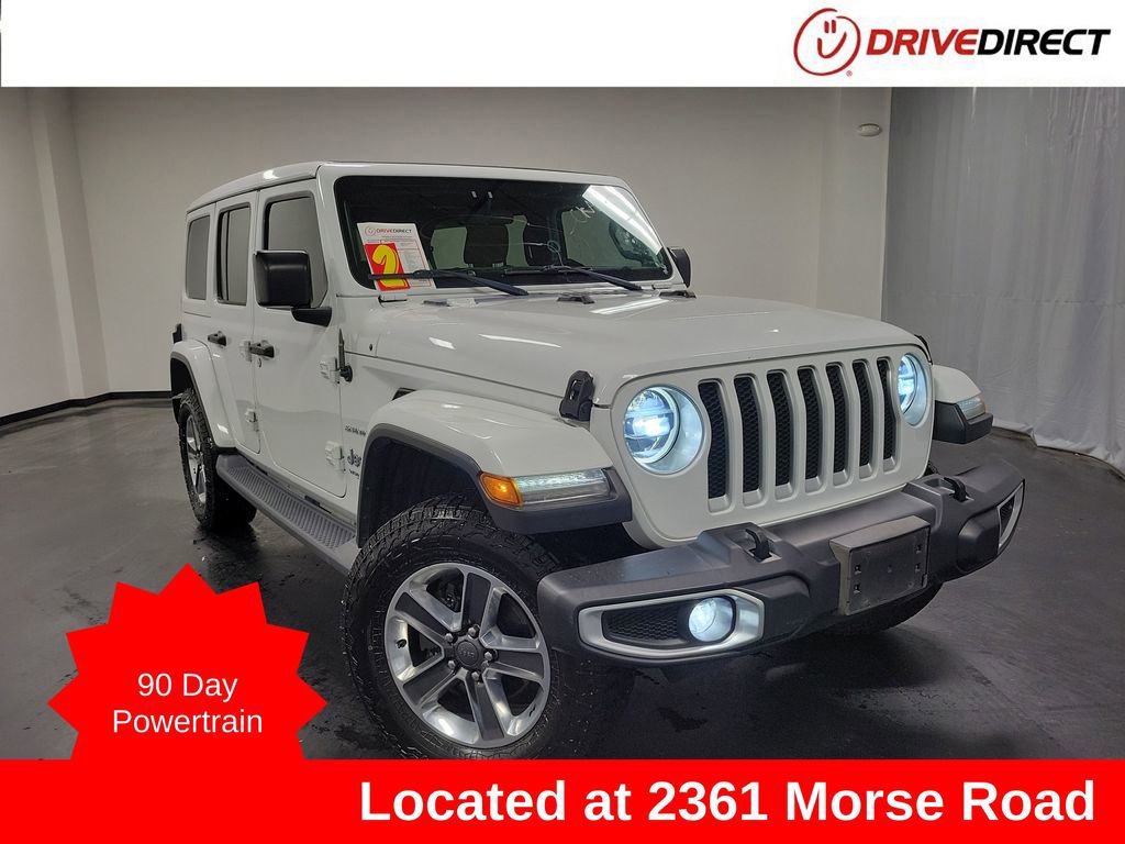 Used 2019 Jeep Wrangler Unlimited Sahara w/ LED Lighting Group image 1