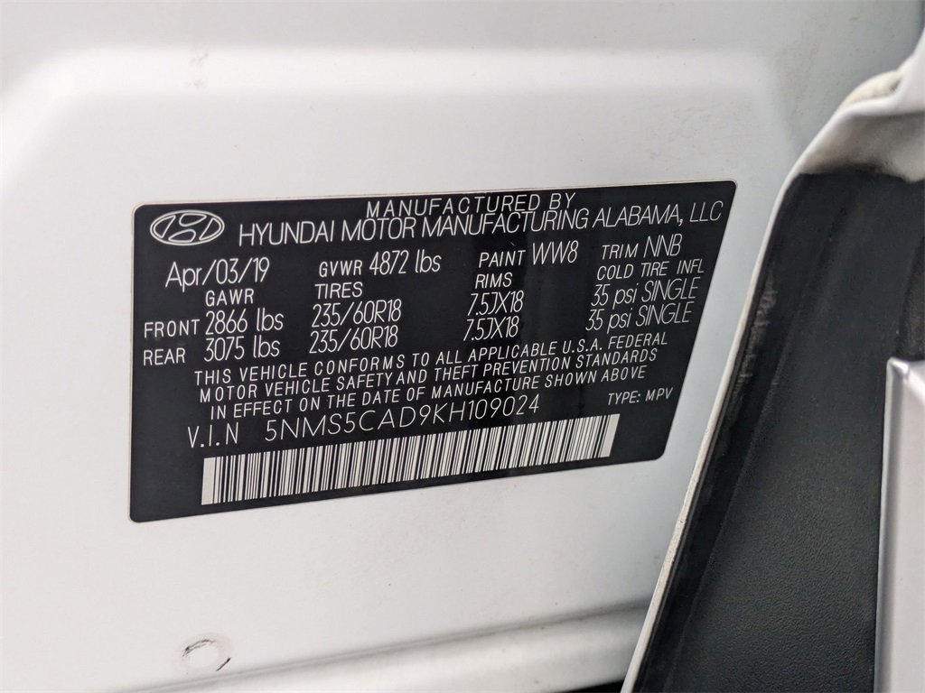 Used 2019 Hyundai Santa Fe Limited image 24