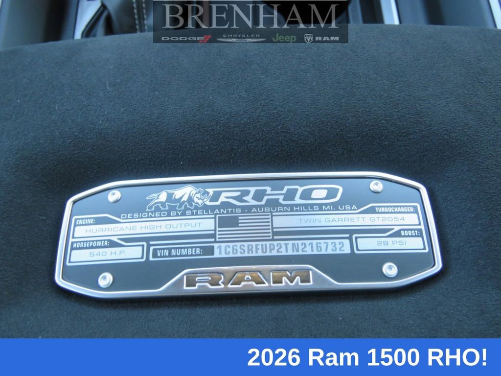 New 2026 RAM 1500 RHO w/ RHO Level 1 Equipment Group image 15