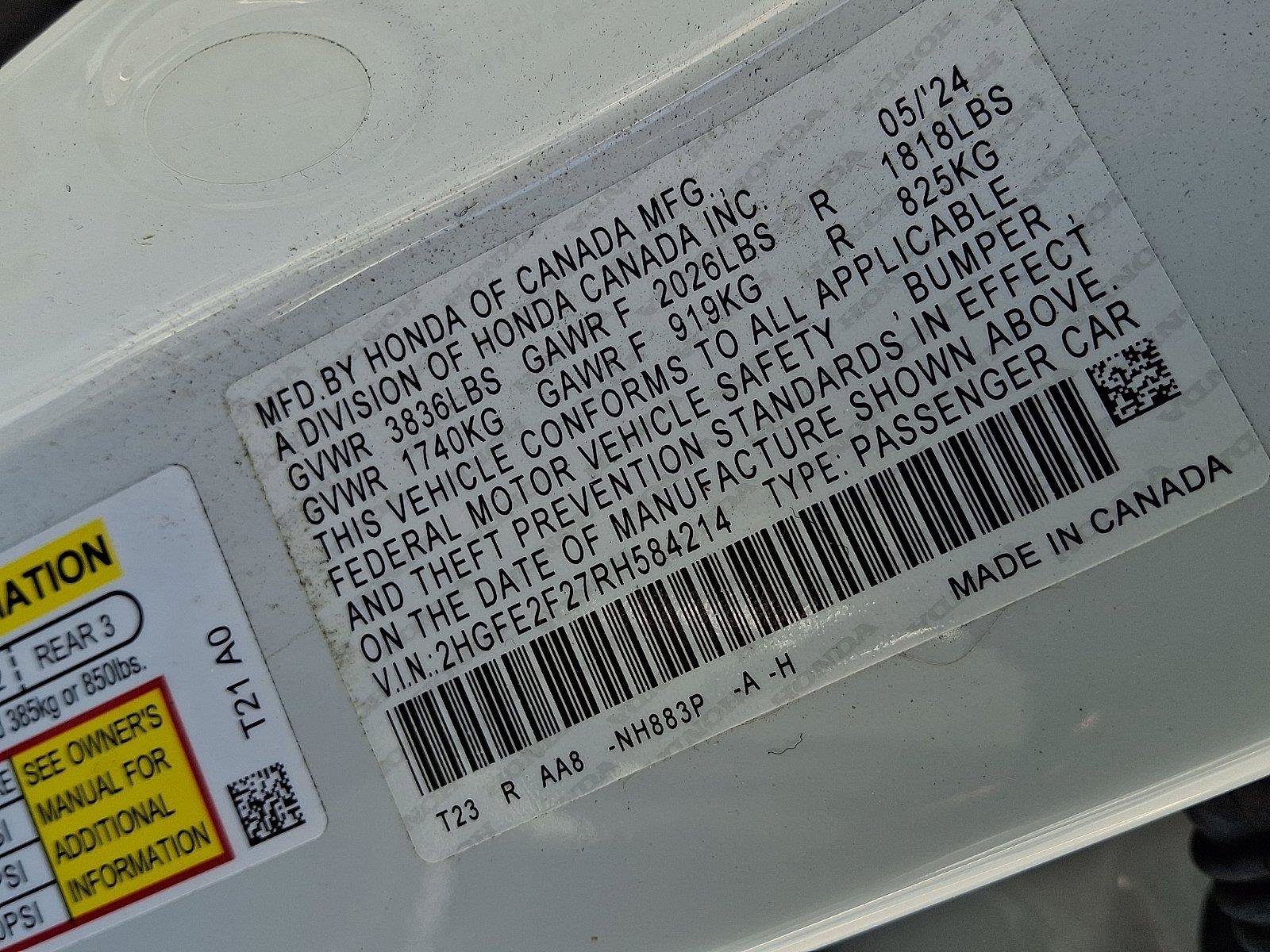 Used 2024 Honda Civic LX image 27