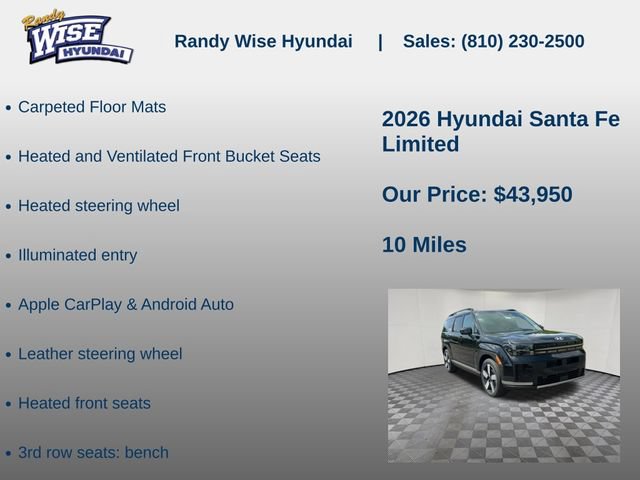 New 2026 Hyundai Santa Fe Limited AWD/4WD image 15