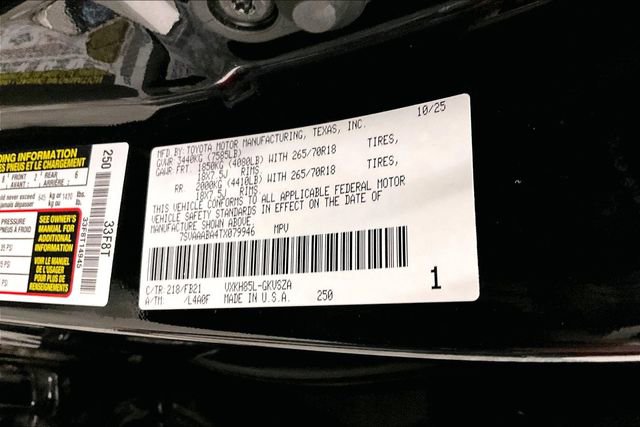 Used 2026 Toyota Sequoia SR5 w/ TRD Off-Road Package AWD/4WD image 43