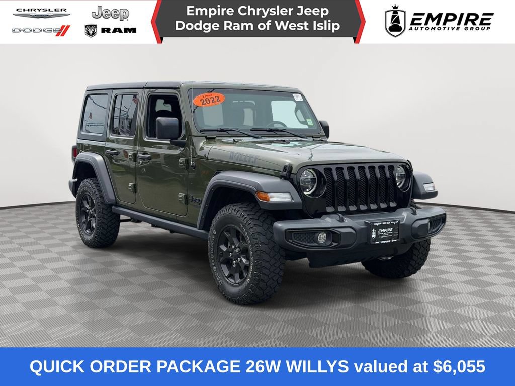 Certified 2022 Jeep Wrangler Unlimited Sport