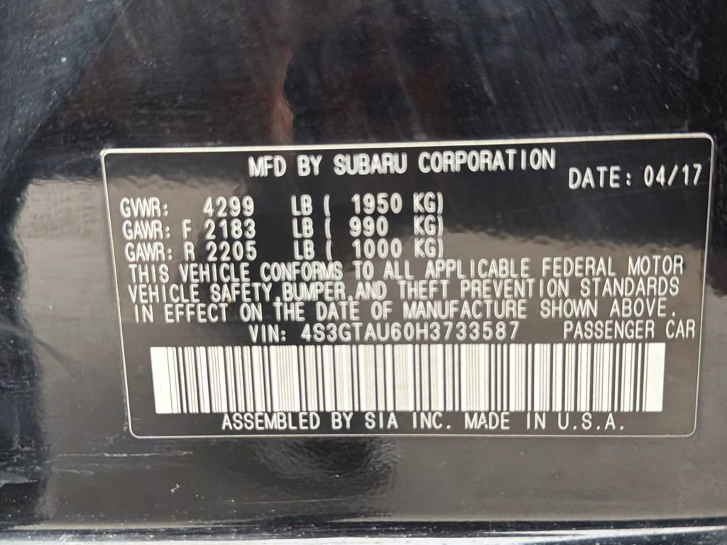 Used 2017 Subaru Impreza 2.0i Limited image 51