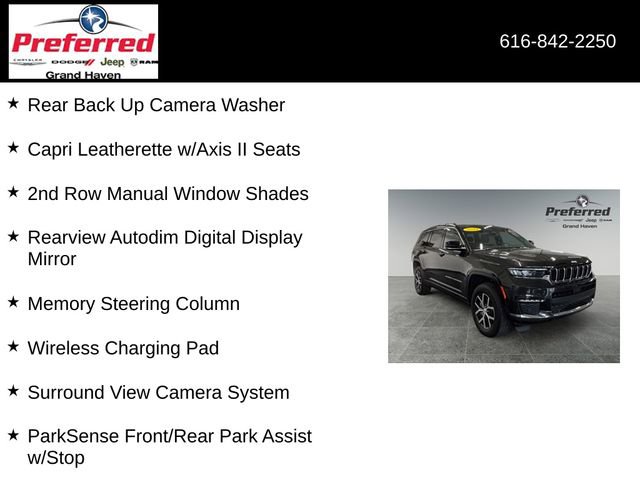 Used 2024 Jeep Grand Cherokee L Limited w/ Luxury Tech Group II AWD/4WD image 24