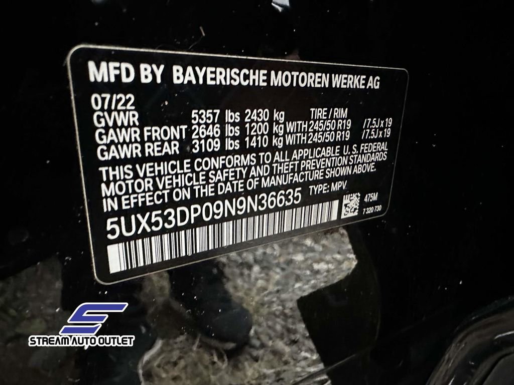 Used 2022 BMW X3 xDrive30i w/ M Sport Package 2 image 15