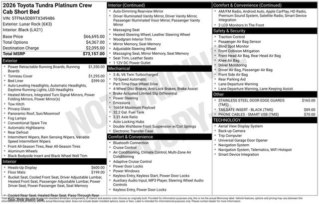 Used 2026 Toyota Tundra Platinum image 5