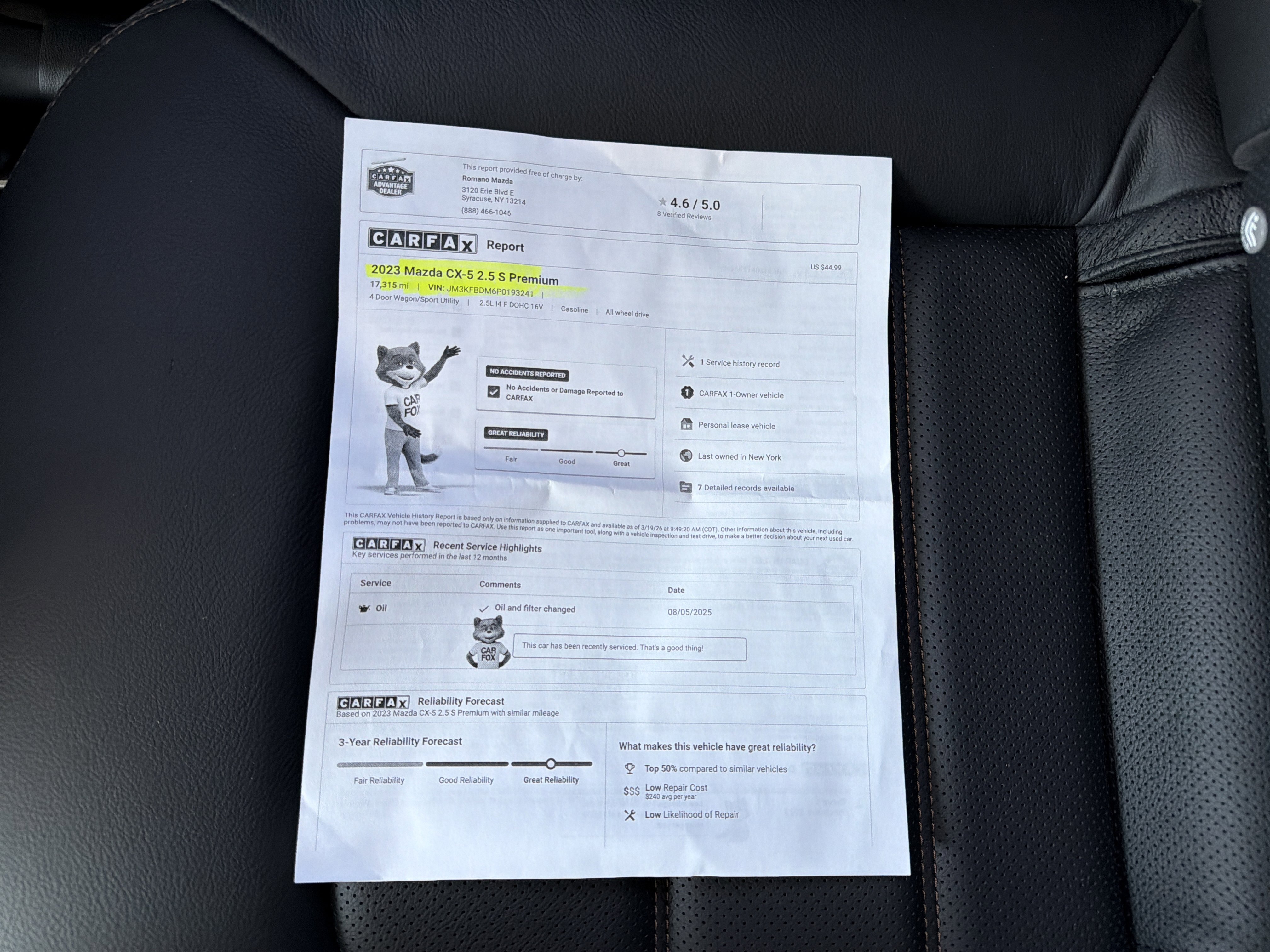 Used 2023 MAZDA CX-5 AWD 2.5 S w/ Premium Package image 30