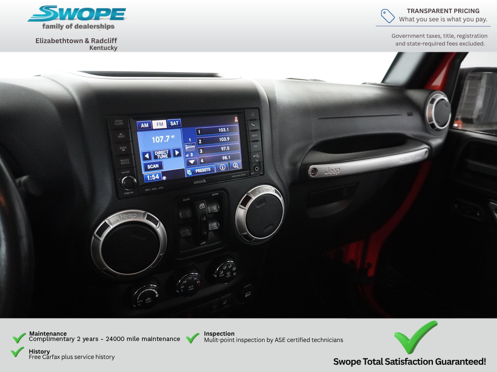Used 2015 Jeep Wrangler Unlimited Sahara w/ Dual Top Group AWD/4WD image 21