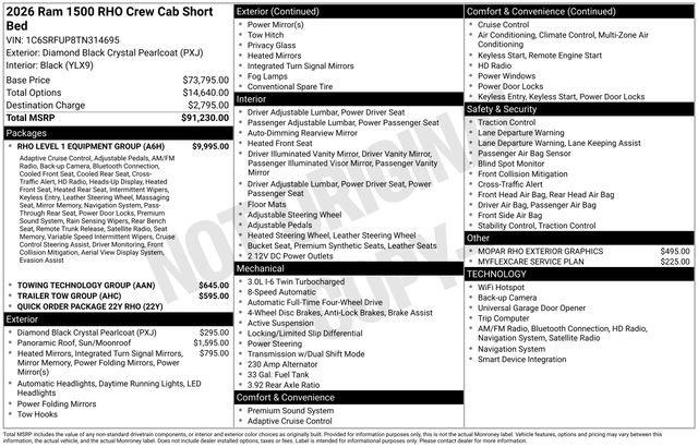 New 2026 RAM 1500 RHO w/ RHO Level 1 Equipment Group AWD/4WD image 52