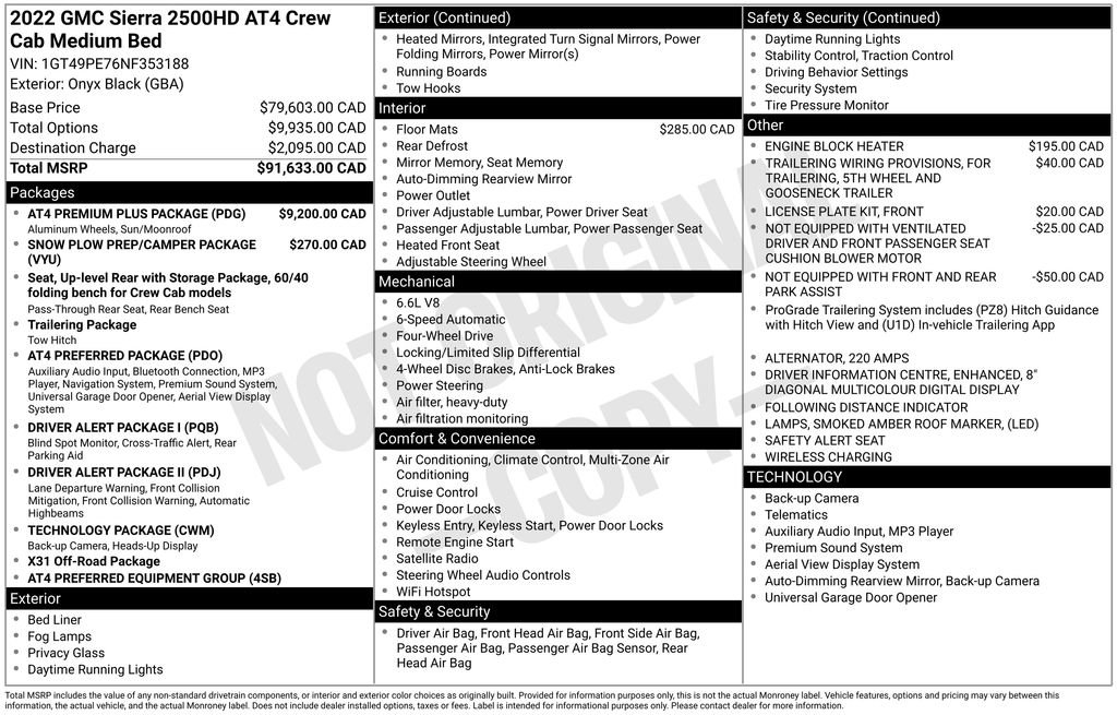 Used 2022 GMC Sierra 2500 AT4 w/ AT4 Premium Plus Package image 9