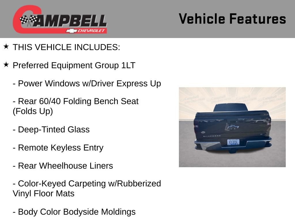 Used 2015 Chevrolet Silverado 1500 LT w/ LT Convenience Package AWD/4WD image 5