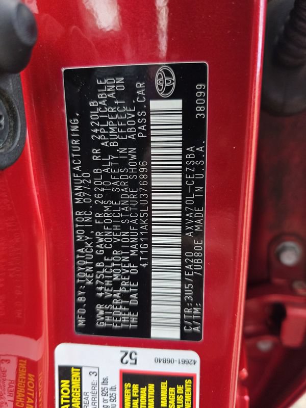 Used 2020 Toyota Camry SE FWD image 35