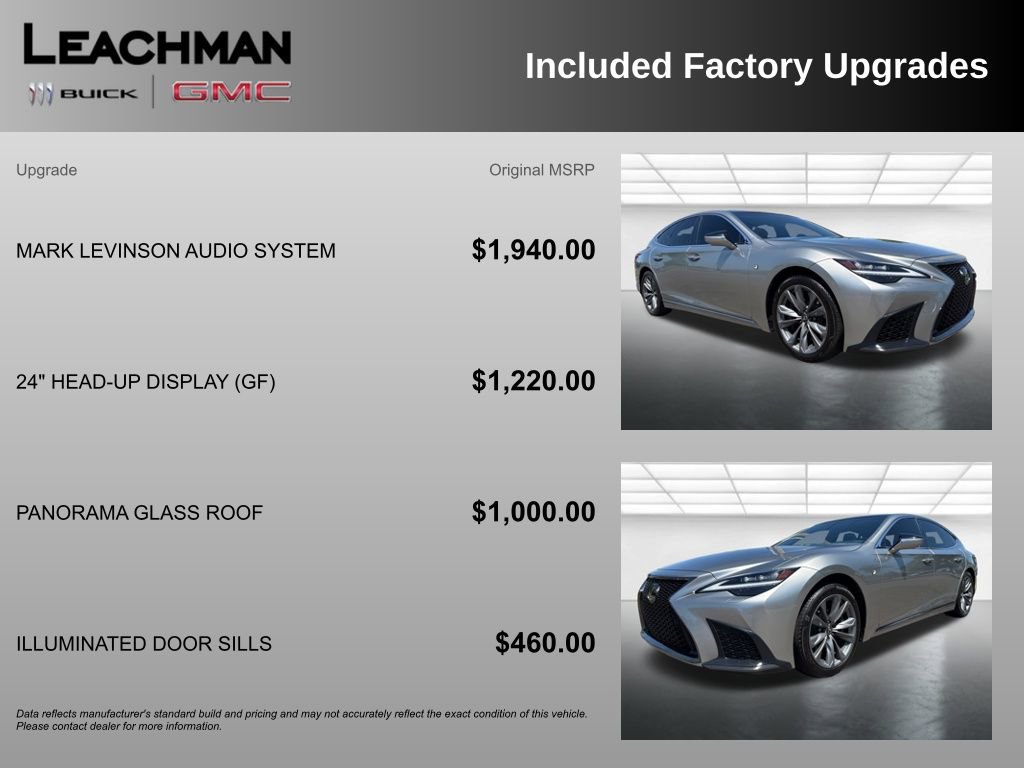 Used 2023 Lexus LS 500 F Sport w/ Cold Weather Package (CK) RWD image 10