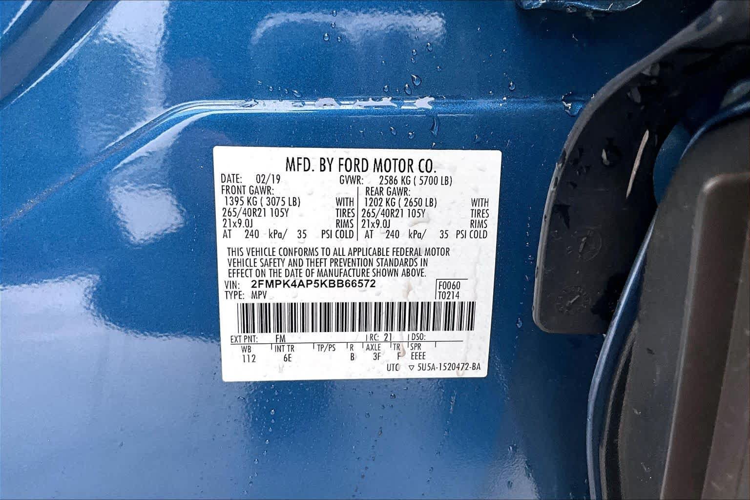 Used 2019 Ford Edge ST w/ Equipment Group 401A AWD/4WD image 32