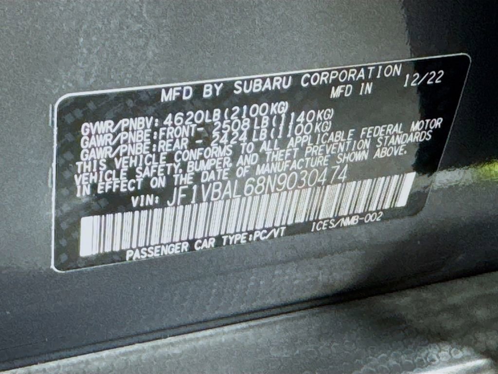 Used 2022 Subaru WRX Limited image 40