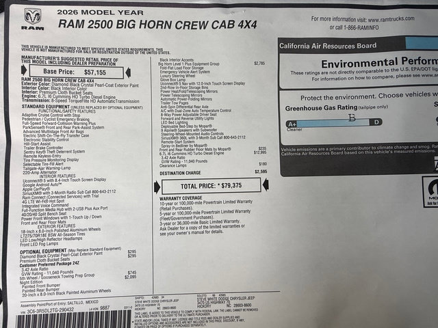 New 2026 RAM 2500 Big Horn AWD/4WD image 34