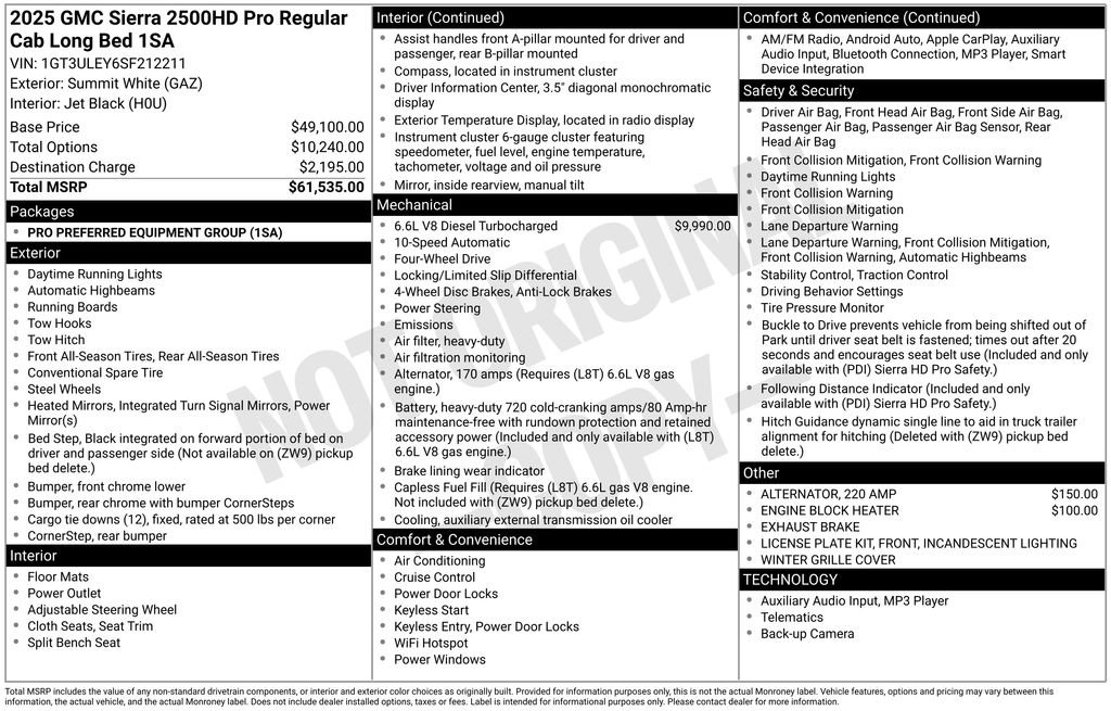 New 2025 GMC Sierra 2500 Pro image 2