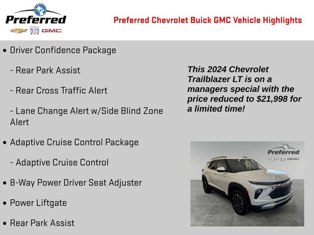Certified 2024 Chevrolet TrailBlazer LT w/ Convenience Package AWD/4WD image 6