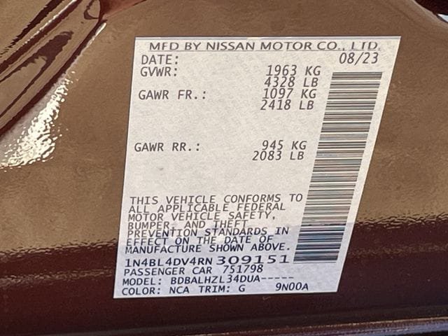 Used 2024 Nissan Altima 2.5 SV FWD image 28