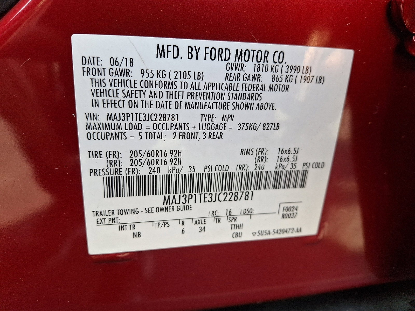 Used 2018 Ford EcoSport SE w/ SE Convenience Package image 26