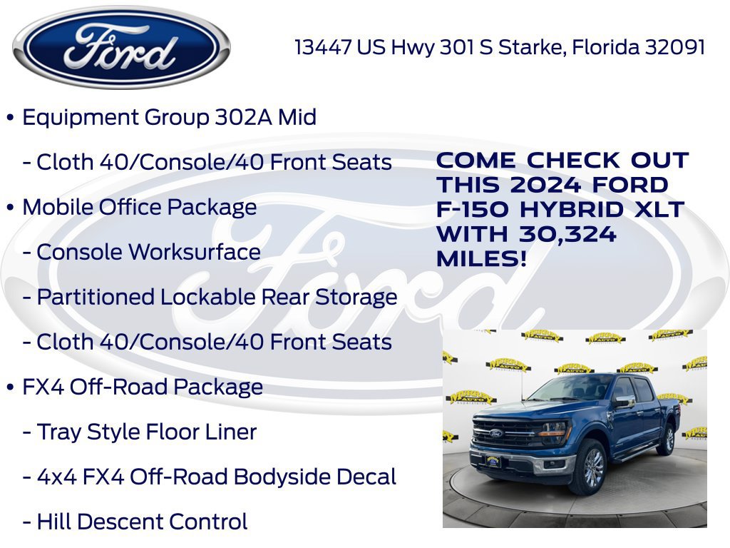 Certified 2024 Ford F150 XLT w/ Equipment Group 302A MID AWD/4WD image 25