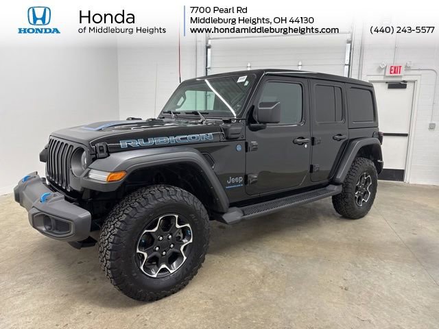 Used 2023 Jeep Wrangler Unlimited Rubicon 4xe w/ Cold Weather Group AWD/4WD image 1