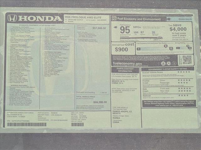 New 2026 Honda Prologue Elite image 17