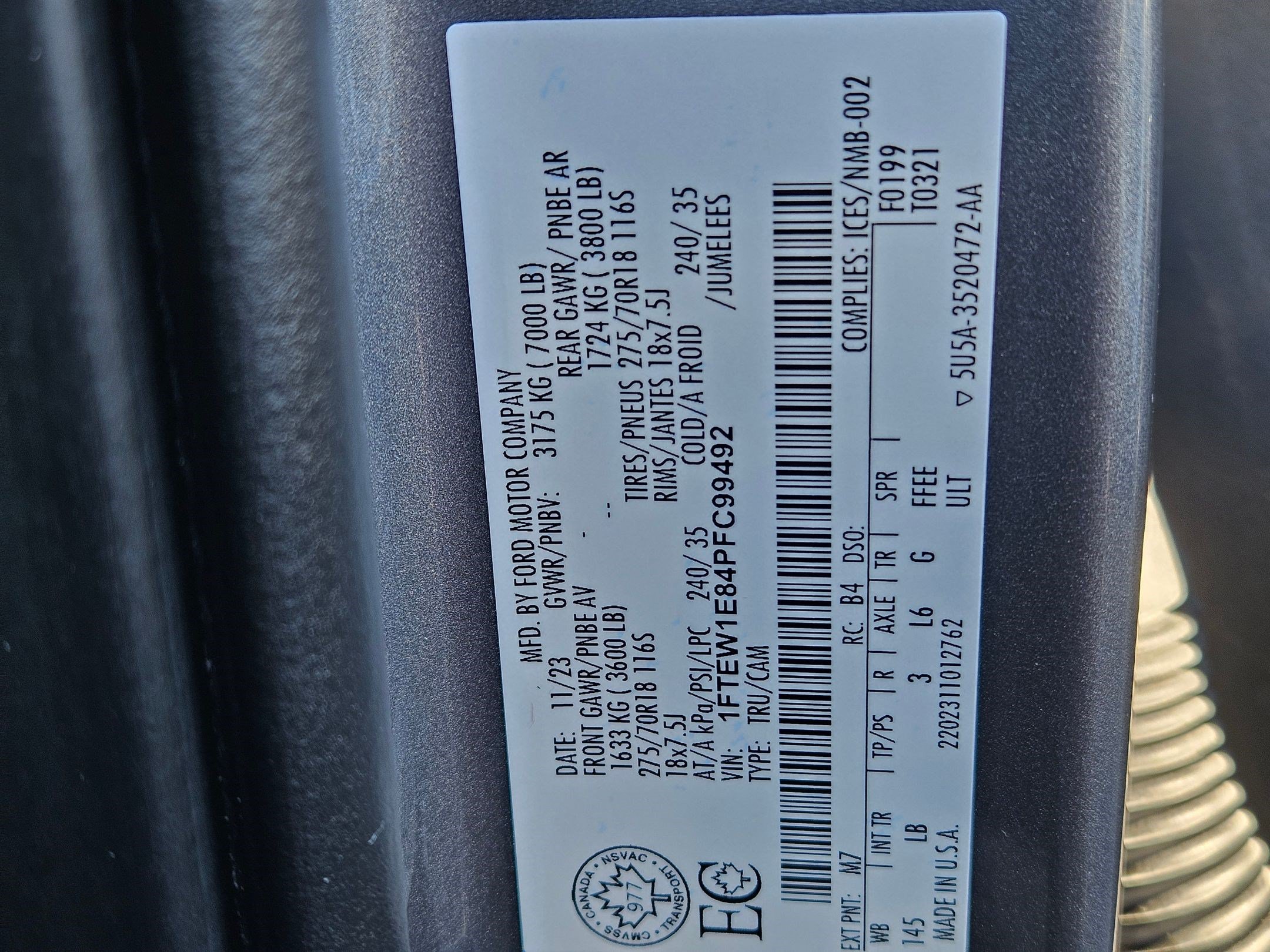 Certified 2023 Ford F150 Tremor AWD/4WD image 38