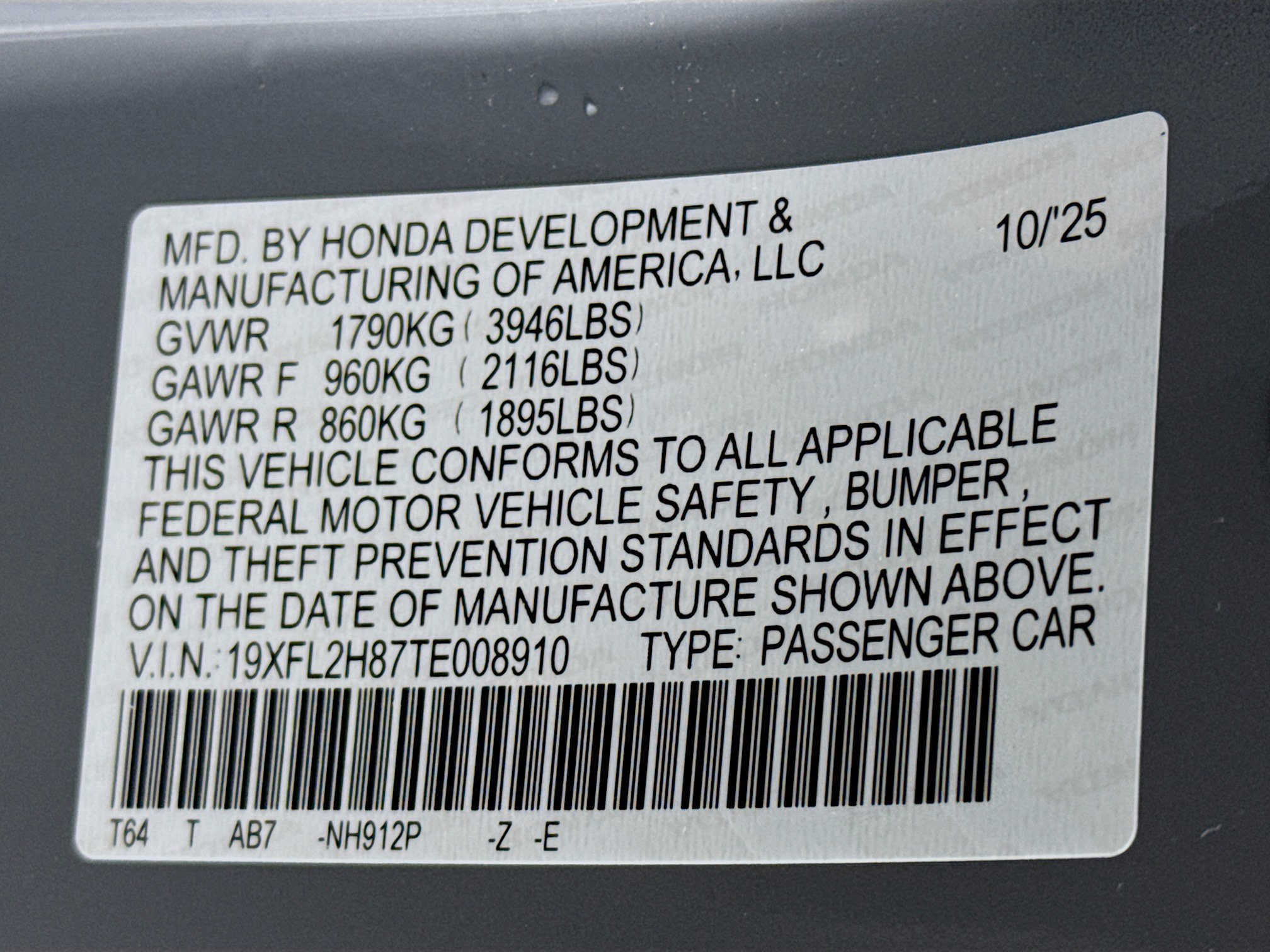 New 2026 Honda Civic Sport image 29