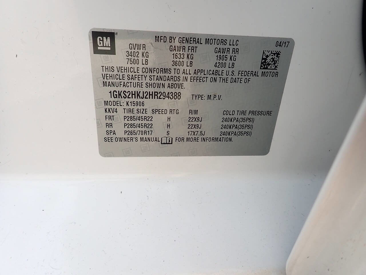 Used 2017 GMC Yukon XL Denali w/ Open Road Package image 14