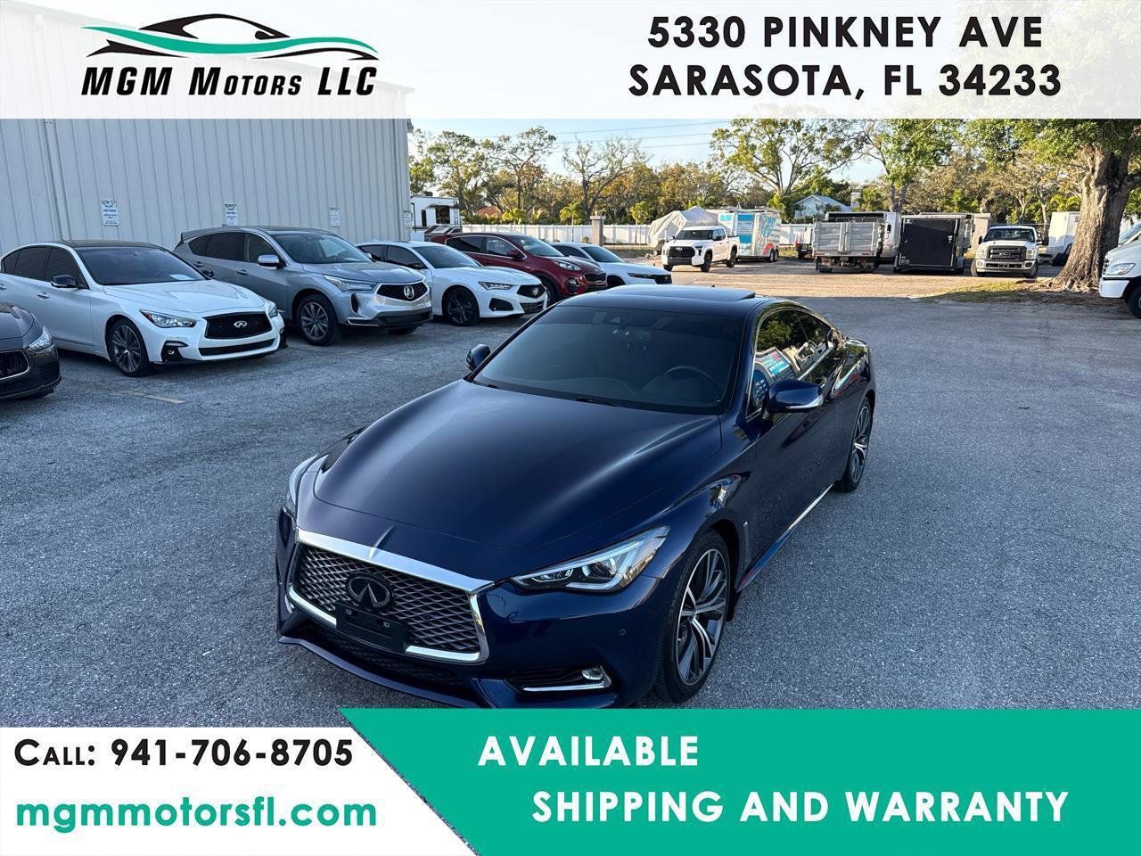 Used 2021 INFINITI Q60 3.0t Luxe w/ Essential Package image 1