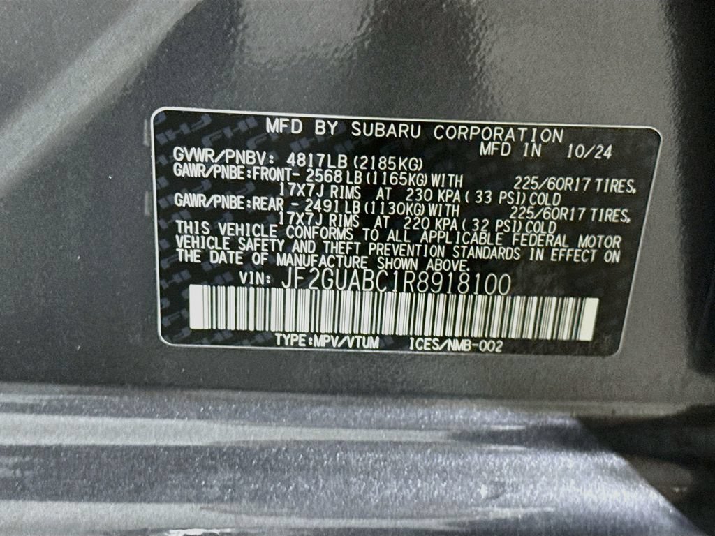 Used 2024 Subaru Crosstrek 2.0i AWD/4WD image 34