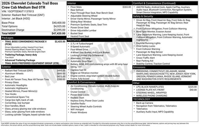 New 2026 Chevrolet Colorado Trail Boss image 10